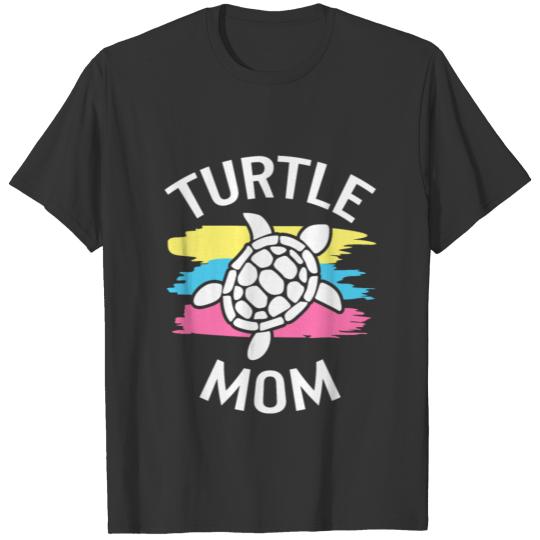 Turtle Mom Zoo Animal Lover Sea Life Women T Shirts