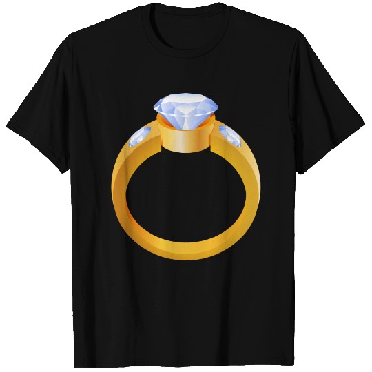 Diamond wedding engagement ring T Shirts