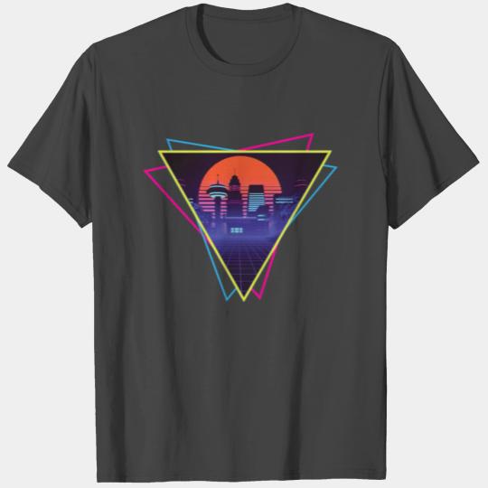 future city synthwave T Shirts
