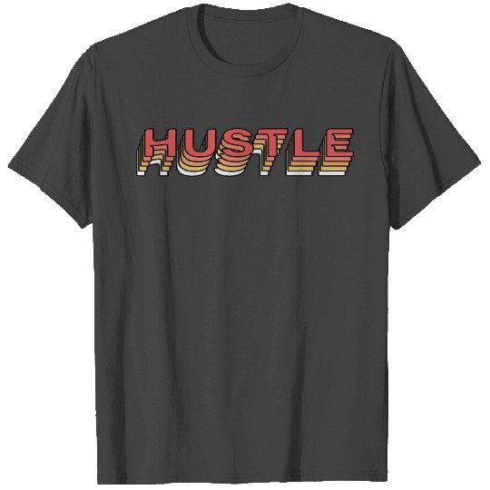 Hustle multi-colored graphic T Shirts