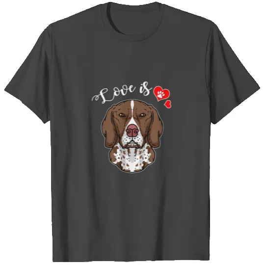 Love German Shorthaired Dog Owner Paw Heart Gift T Shirts