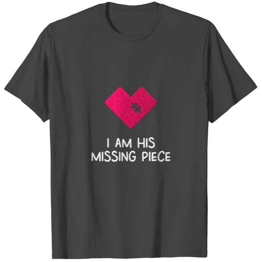 Heart Puzzle & Piece Valentine's day gift Heart T Shirts