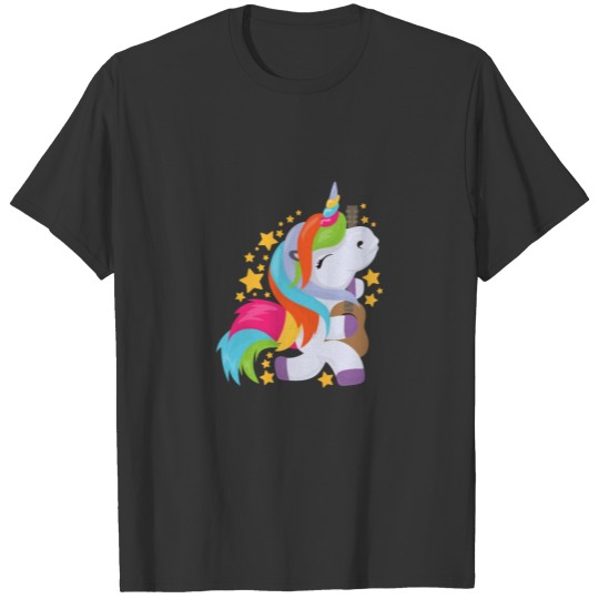 Music Guitar Unicorn Funny Gift Idea T-shirt