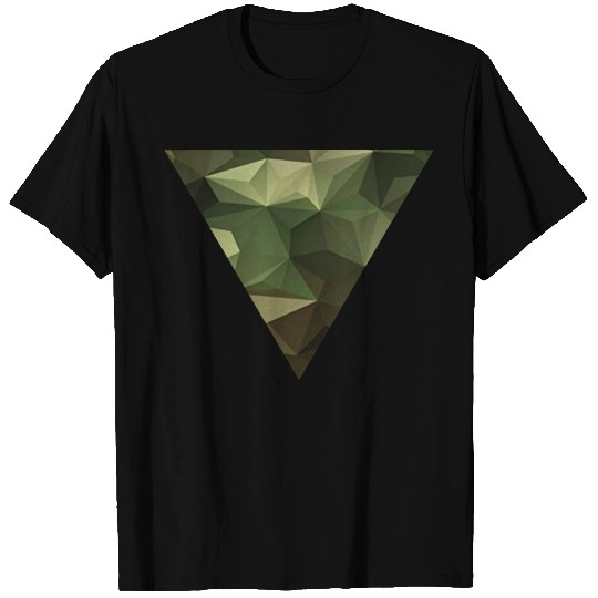 Camouflage pattern motif triangle T Shirts