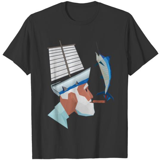 The Sea the Old Man and the Marlin T Shirts