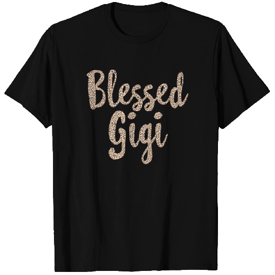 Blessed Gigi Mother's Day Trendy Leopard Print T Shirts