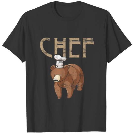 Chef Cooking Funny Culinary Kitchen Gift Bear T Shirts