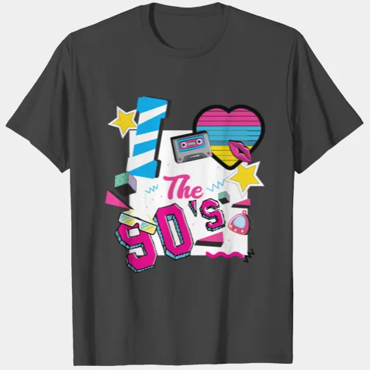 I Love The 90s / Vinyl Music Retro Party T Shirts
