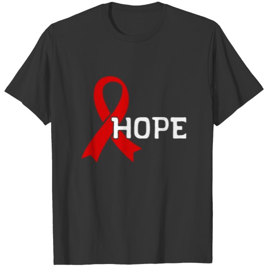 Hope Ribbon AIDS/HIV Cancer Awareness Month 2 T-shirt
