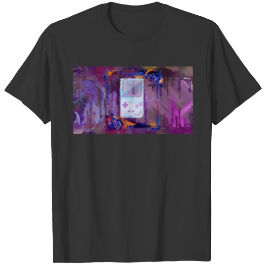 The Grunge Paint Game Boy T-shirt