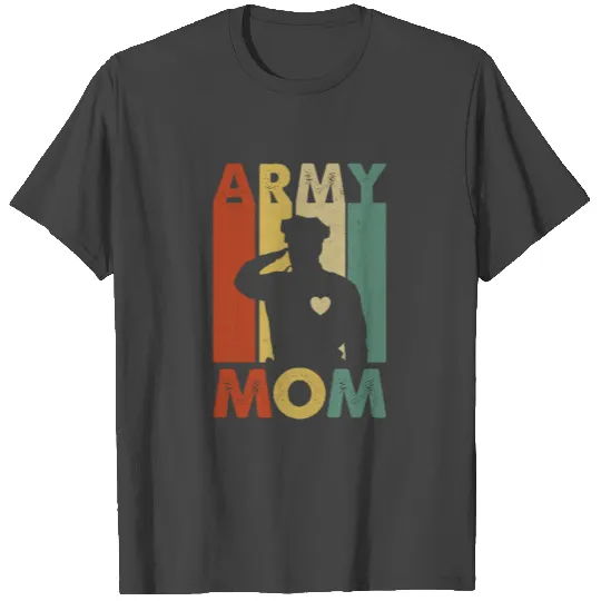 Retro Military Combat Army Mama Mothers Day Gifts T Shirts