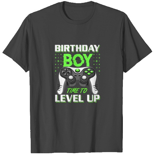 Birthday Boy Time to Level Up Video Game Birthday T Shirts