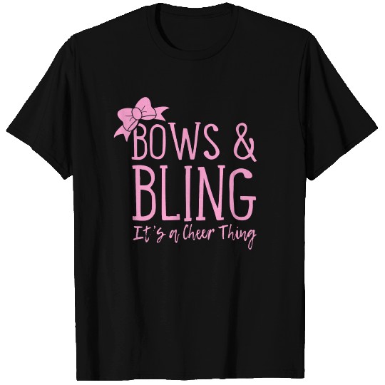 Bows And Bling It's A Cheer Thing T Shirts