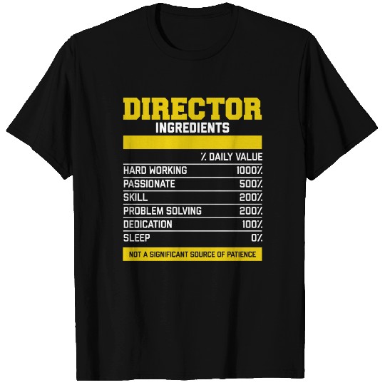 Fancy Director Ingredients T Shirts