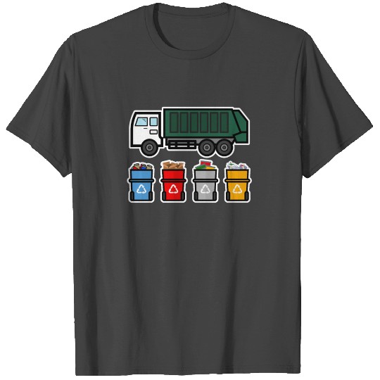 Recycling Trash Truck T Shirts Kids Gift Garbage Tr