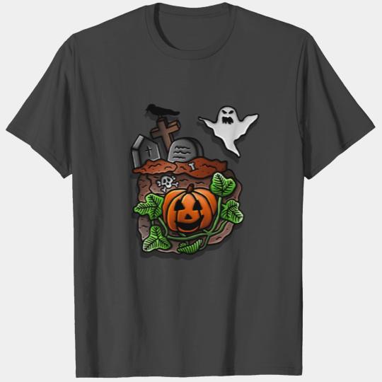 Graveyard, Halloween, Spooky, Trick or treat T Shirts