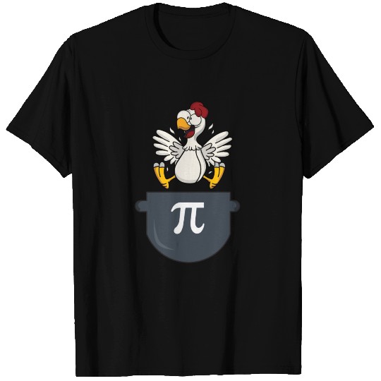 Chicken Pot Pie Funny Pi Day Pun Math Numbers 3.14 T Shirts