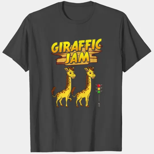 Adorable Giraffic Jam Pun Traffic Jam Giraffes T Shirts