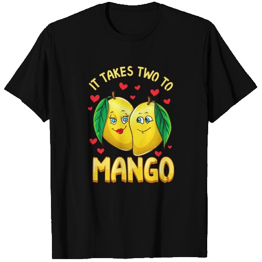 It Takes Two To Mango Funny Fruit Tango Food Pun T Shirts