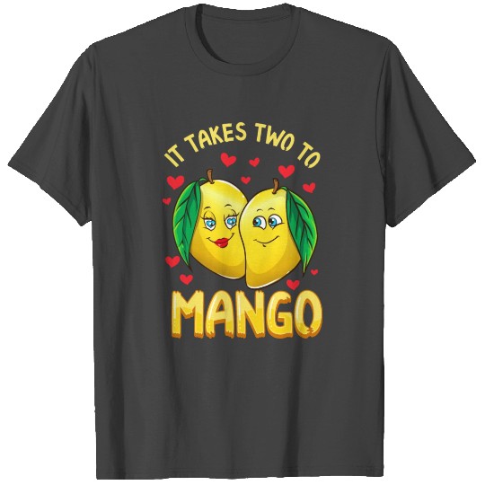 It Takes Two To Mango Funny Fruit Tango Food Pun T Shirts