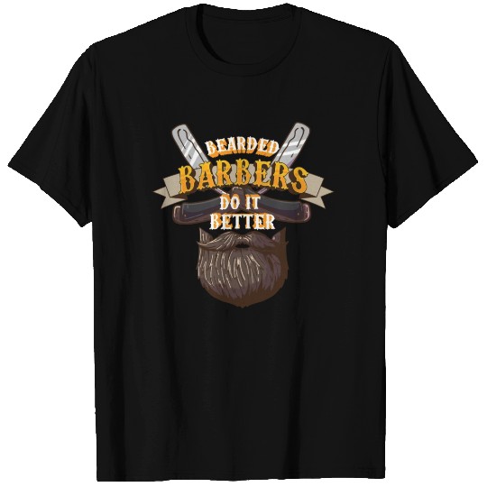 Bearded Barber Hairstylist T Shirts