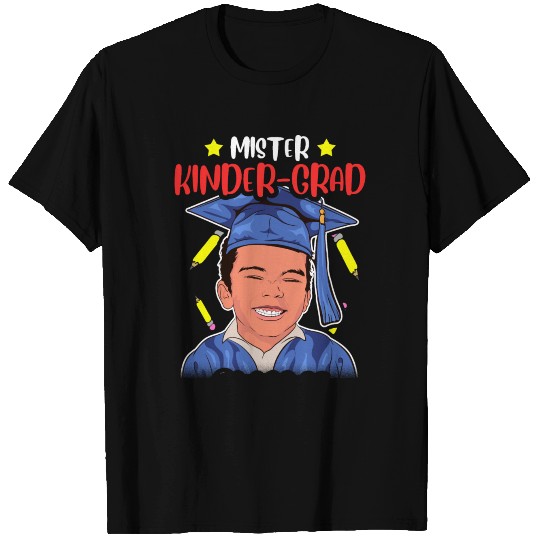 Kindergarten Graduation Black Boy Joy T Shirts