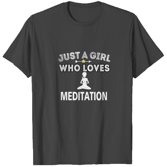 Meditating Girl loves Meditation Om Buddhism T Shirts