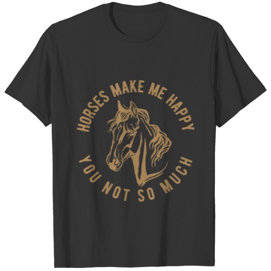 Cowboys & Cow Girls The happy riding Horse Apparel T Shirts