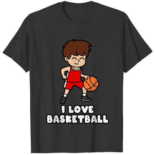 I LOVE BASKETBALL T-shirt