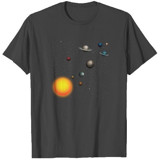 Solar System Space 8 Planets & Sun space lover Shi T Shirts