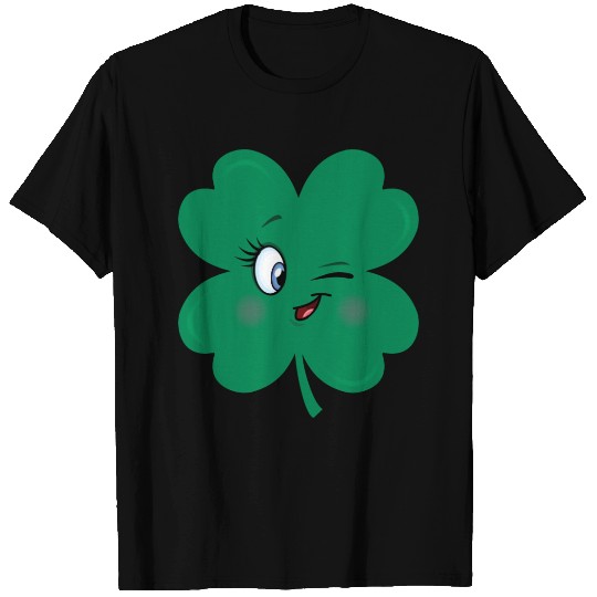 shamrock wink face T Shirts