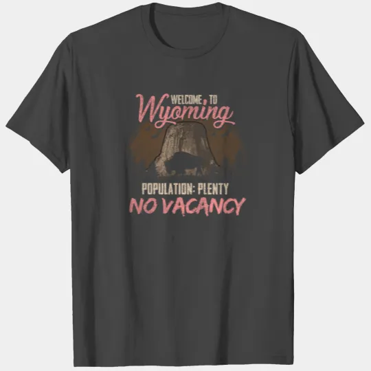 Welcome To Wyoming Population Plenty No Vacancy T Shirts