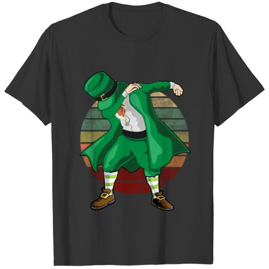 St Patricks Day Funny Dabbing Leprechaun Clothing T-shirt