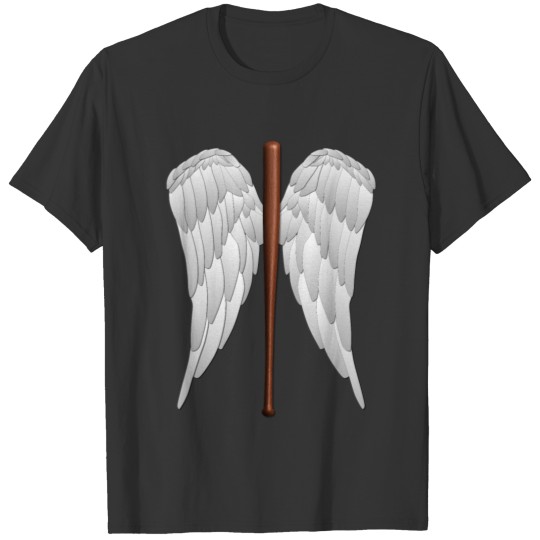 Baseball bat with wings T-shirt