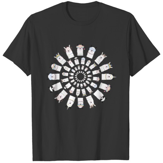 Llama Circle Full T-shirt
