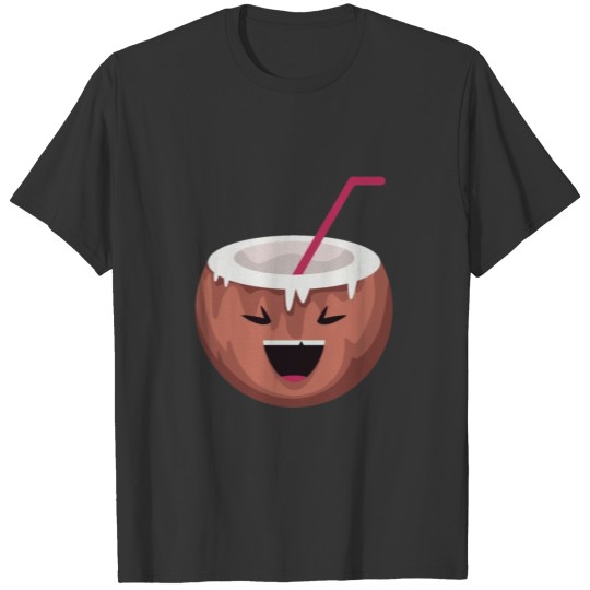 Coconut Coconut Laughing Face Funny Funny T-shirt