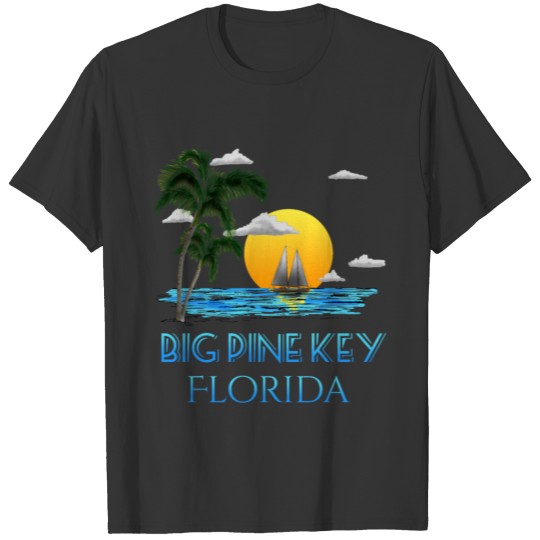 Big Pine Key Florida Keys Sailing T-shirt