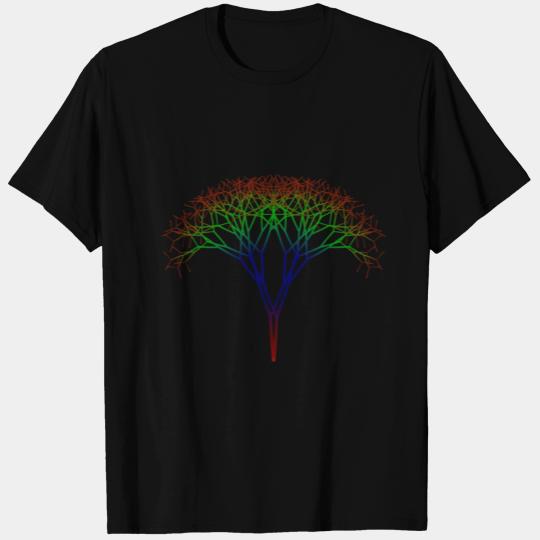 Rainbow Tree brown branches T Shirts