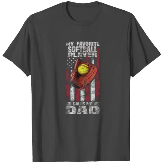softball dad T Shirts for men - softball dad gifts