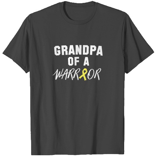 Grandpa of a Warrior, Childhood Cancer Awareness T Shirts