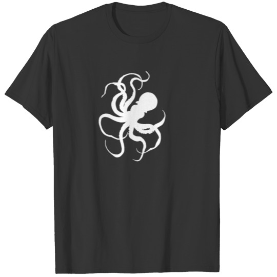 Kraken Octopus Silhouette Graphic T-shirt