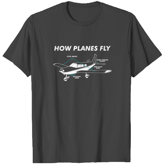 How Planes Fly Funny Aerospace Engineer Engineerin T Shirts