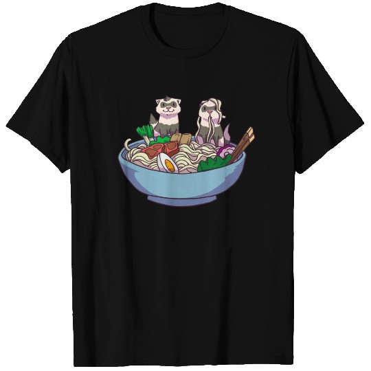 Ramen Ferret Anime T Shirts