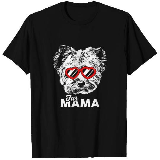 Cute Yorkshire Terrier Fur Mama T Shirts