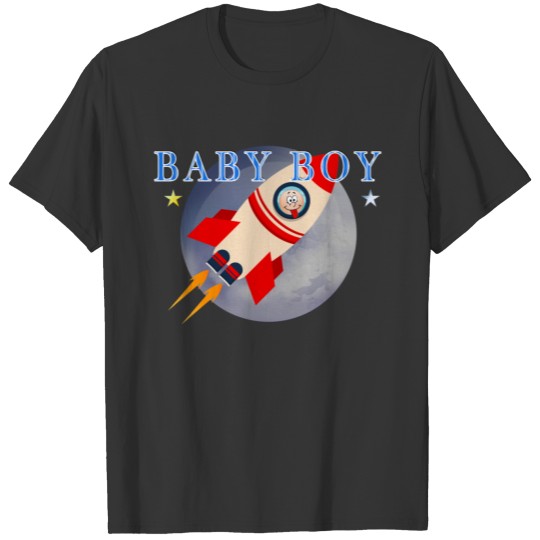Baby Shower Baby Rocket Boy T Shirts