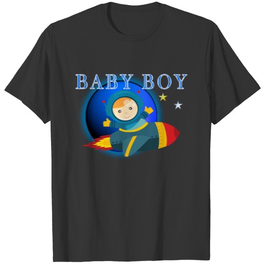 Baby Shower Baby Boy Rocket T Shirts