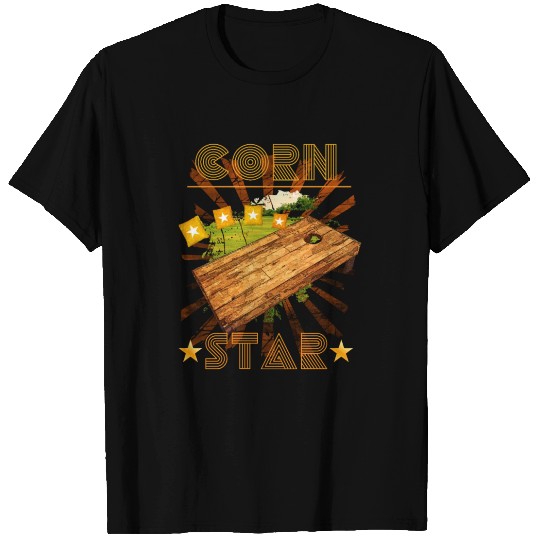 Corn Star | Funny Retro Style Cornhole Team T-Shir T Shirts