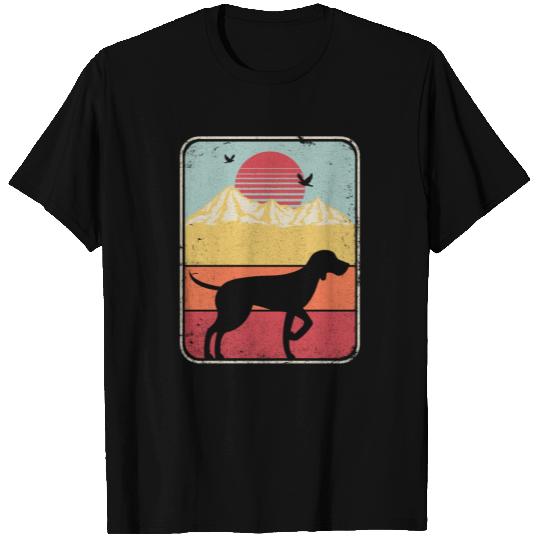 German Shorthaired Pointer Print. Retro Style T Shirts