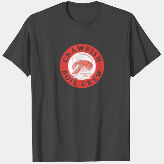 Crawfish Crew Retro Louisiana USA Cajun Seafood Gi T Shirts