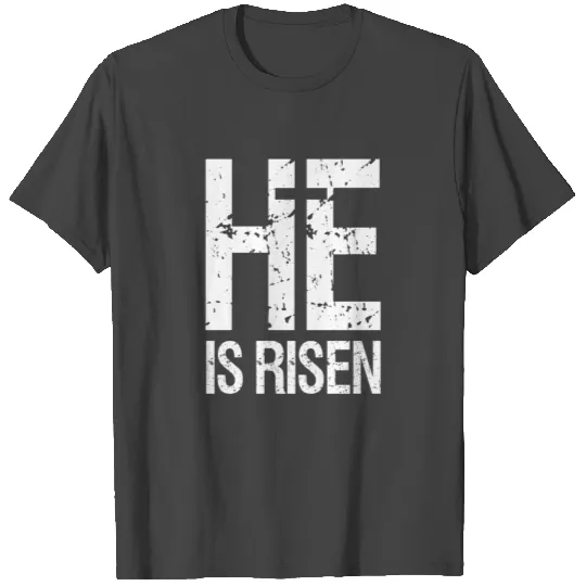 He Is Risen Jesus Easter Christian Cross T Shirts